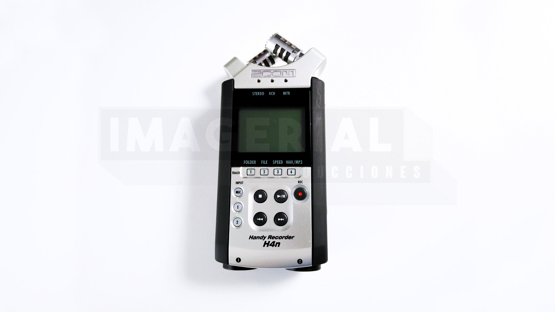 GRABADORA ZOOM H4N. ALQUILER DE EQUIPOS AUDIOVISUALES EN MADRID. IMAGERIAL PRODUCCIONES.