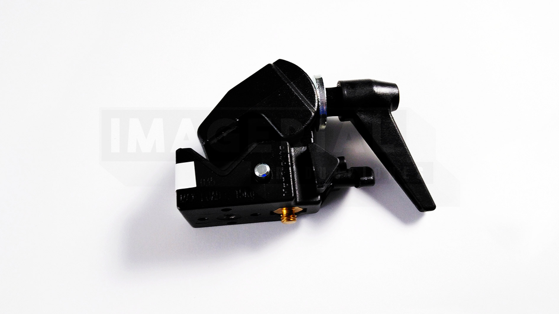 PINZAS LUCES SUPERCLAMP MANFROTTO 035 CON ESPIGOTE 037. IMAGERIAL PRODUCCIONES ALQUILER DE EQUIPOS AUDIOVISUALES EN MADRID.